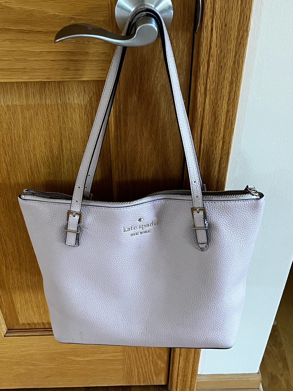 Kate Spade New York ‘Harper’ Pink Pebbled Leather Tote